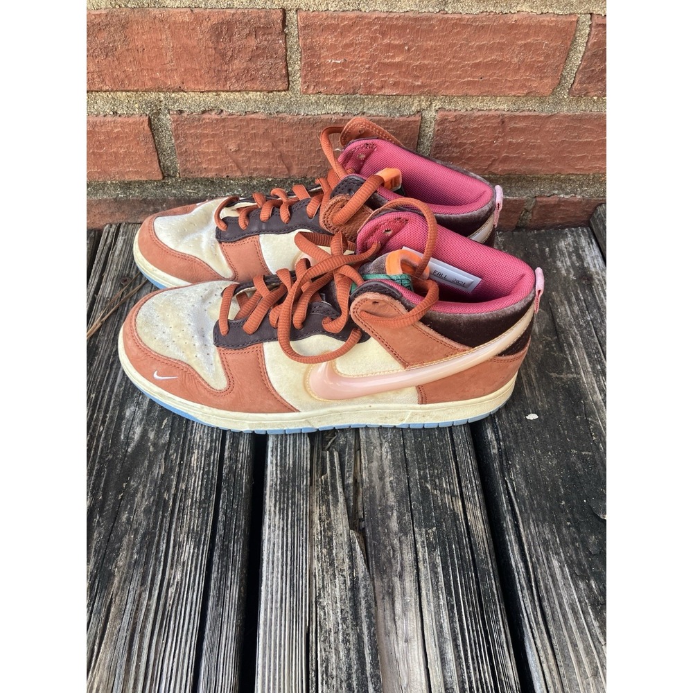 Nike Dunk Mid Social Status Free Lunch Strawberry Milk Mens Sz 7.5 US DJ1173-700 - Picture 7 of 15